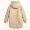 Fashion boy's outdoor windproof parka jacket